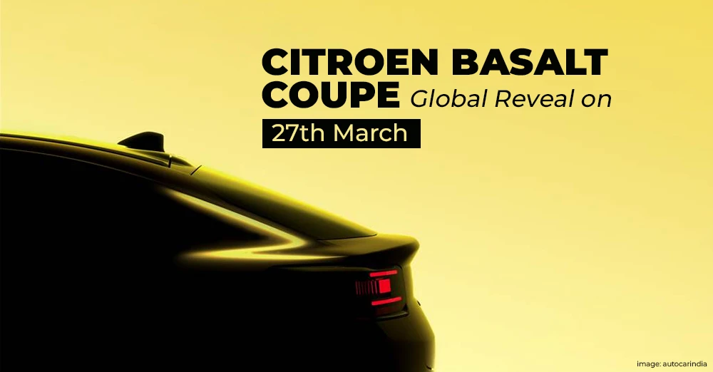 Citroen Basalt Coupe Global Reveal on 27th March