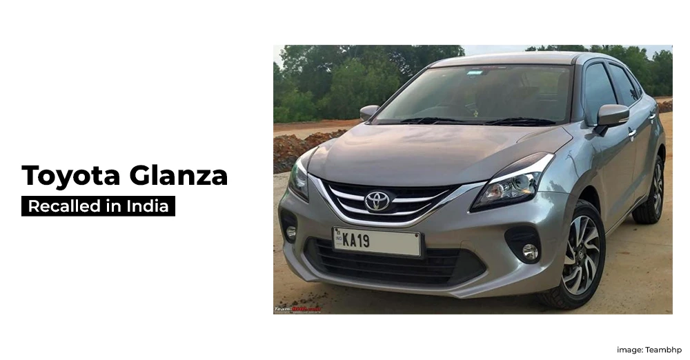 Toyota Glanza Recalled in India