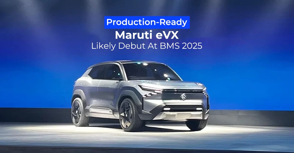 Maruti eVX Production Model Debut Likely At Bharat Mobility Show 2025