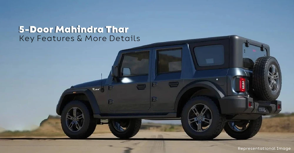5-Door Mahindra Thar - Key Features & More Details