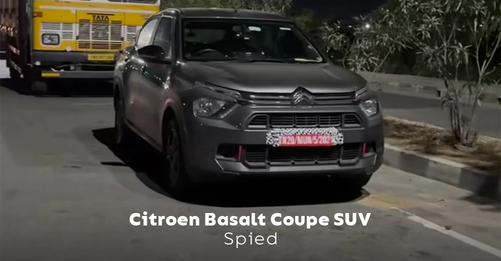 Citroen Basalt Coupe SUV Fully Revealed - Spied