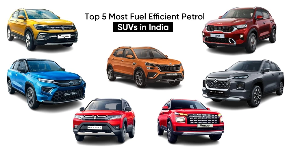 Top 5 Most Fuel Efficient Petrol SUVs in India
