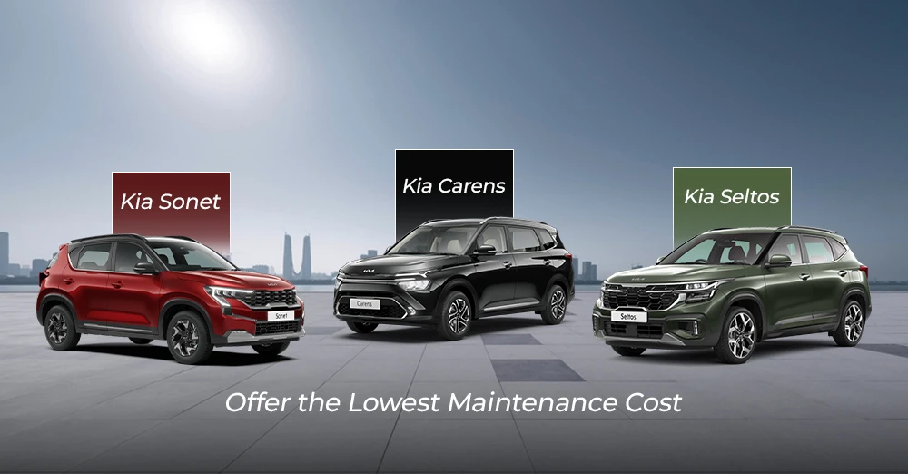 Kia Seltos, Sonet, and Carens Offer the Lowest Maintenance Cost