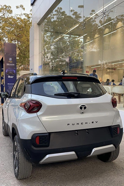 Tata Punch.ev Spotted at Dealership Ahead of Launch