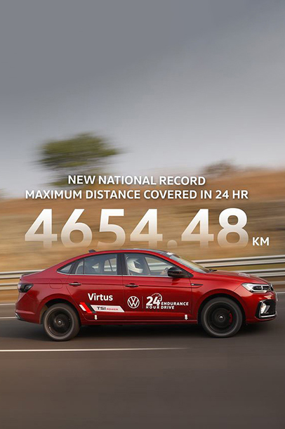 Volkswagen India Achieves a New National Record