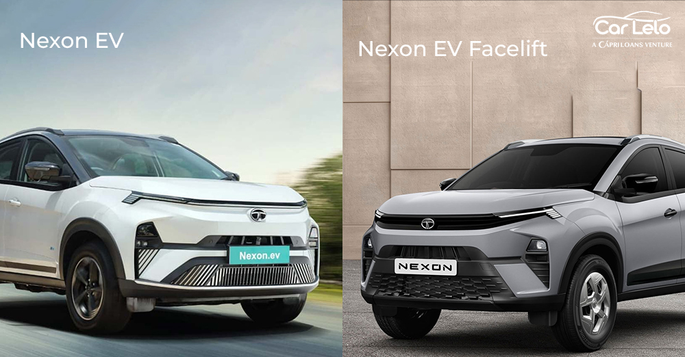 Tata Nexon Facelift vs Nexon EV Facelift Exterior