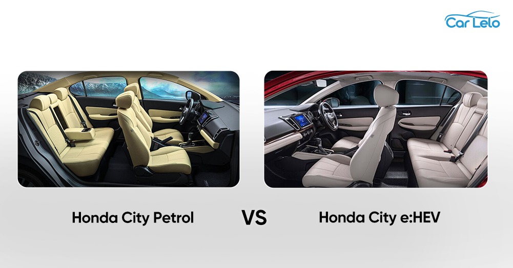 Honda City e:HEV vs Honda City Petrol - Features and Safety Equipment:
